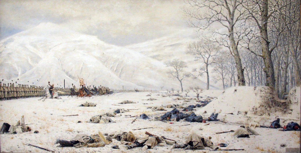 Csatatér a Shipka-hágónál alkotó: Vasily Vereshchagin