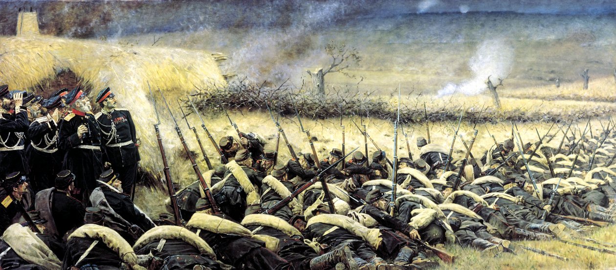 Az offenzíva előtt. Pleven közelében, 1877-1878. alkotó: Vasily Vereshchagin
