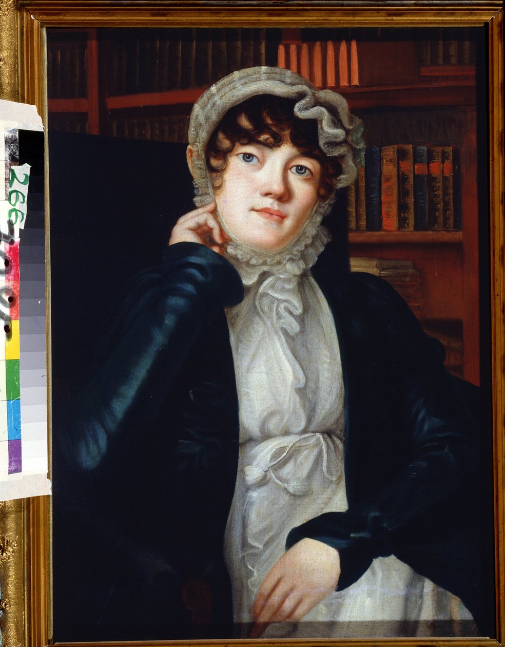 Karolina Pavlova költő portréja (Caroline Karlovna Pavlova vagy Carolina von Pawloff alkotó: Vassily Fyodorovich Binemann