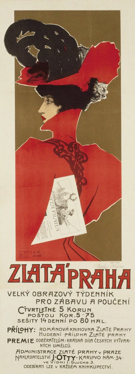 Arany Prága, 1898 alkotó: Václav Oliva