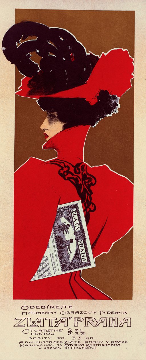 Arany Prága, 1898. alkotó: Václav Oliva