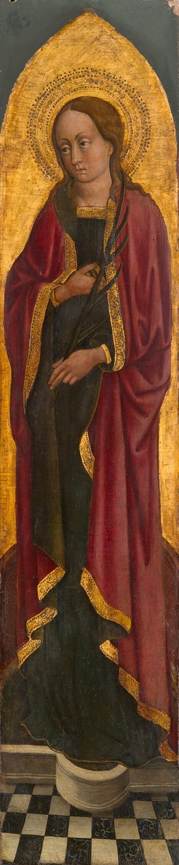 Páduai Szent Giustina egy augustinusi oltárképről alkotó: Venetian