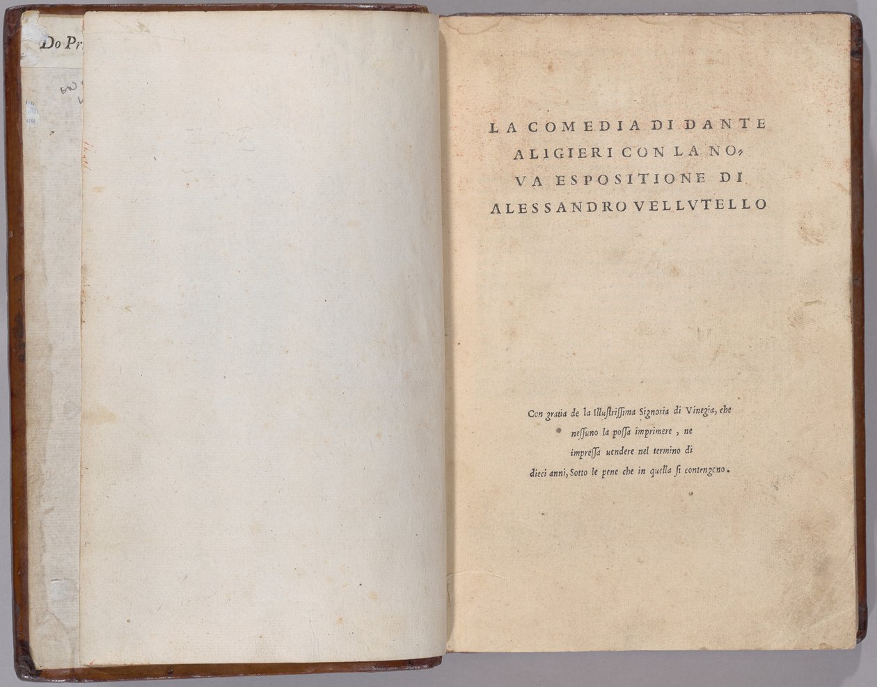 A vígjáték alkotó: Venetian 16th Century, Dante Alighieri
