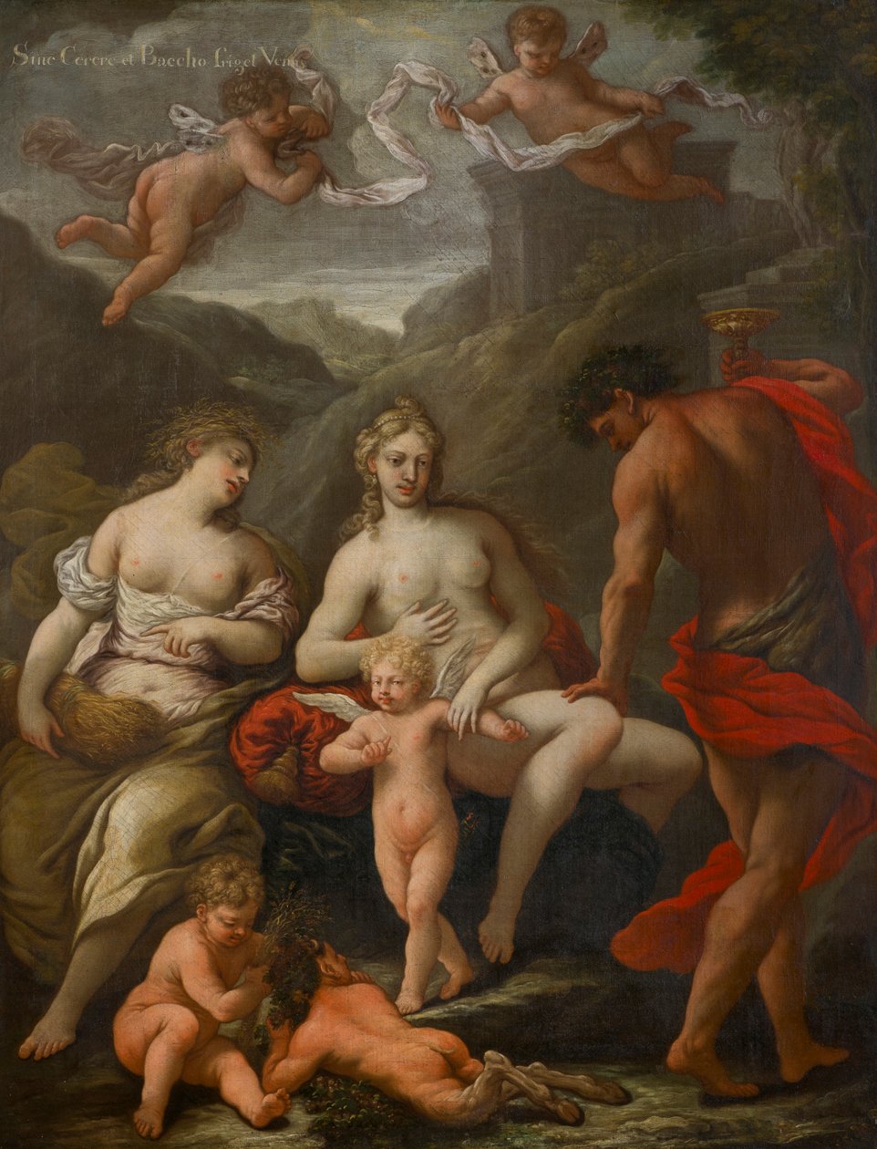 Ceres, Bacchus és Venus, 1550-1610 körül (olaj, vászon) alkotó: Venetian School