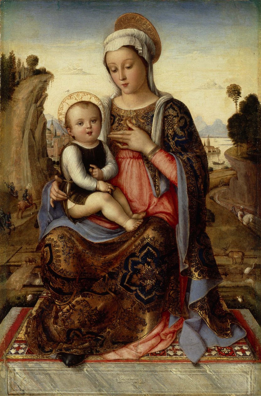 Szűz és gyermek, 15. század alkotó: Venetian master