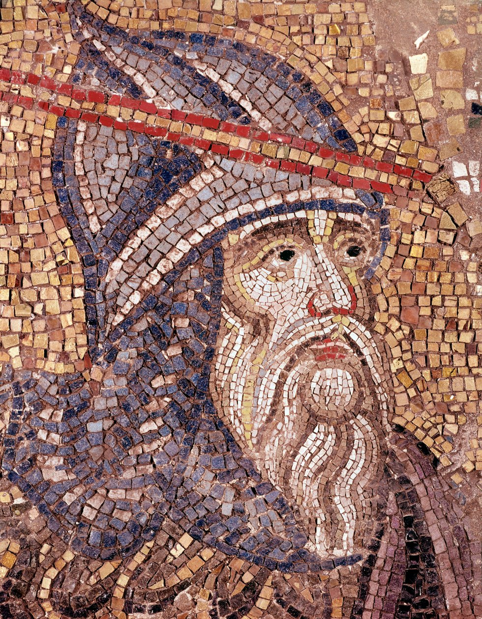 Katona feje (mozaik alkotó: Veneto Byzantine School