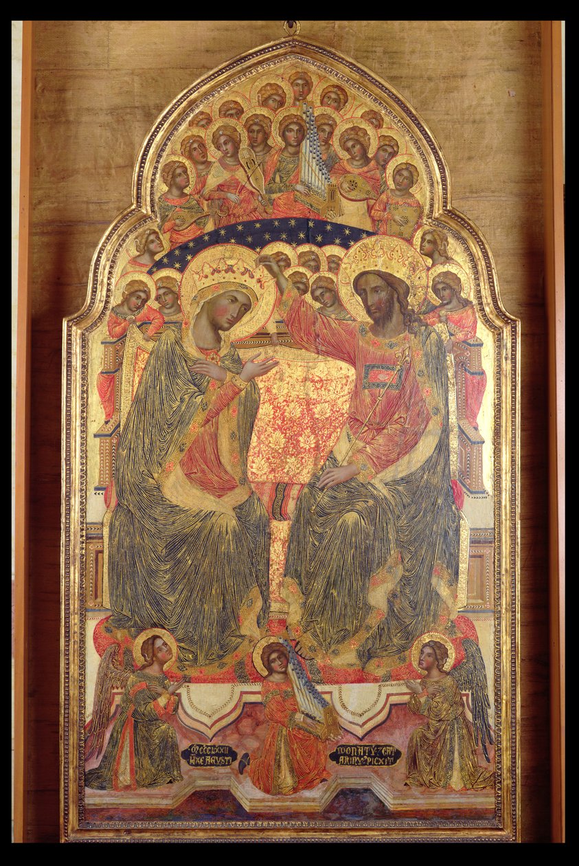 Szűzanya koronázása, 1372 alkotó: Veneziano Caterino