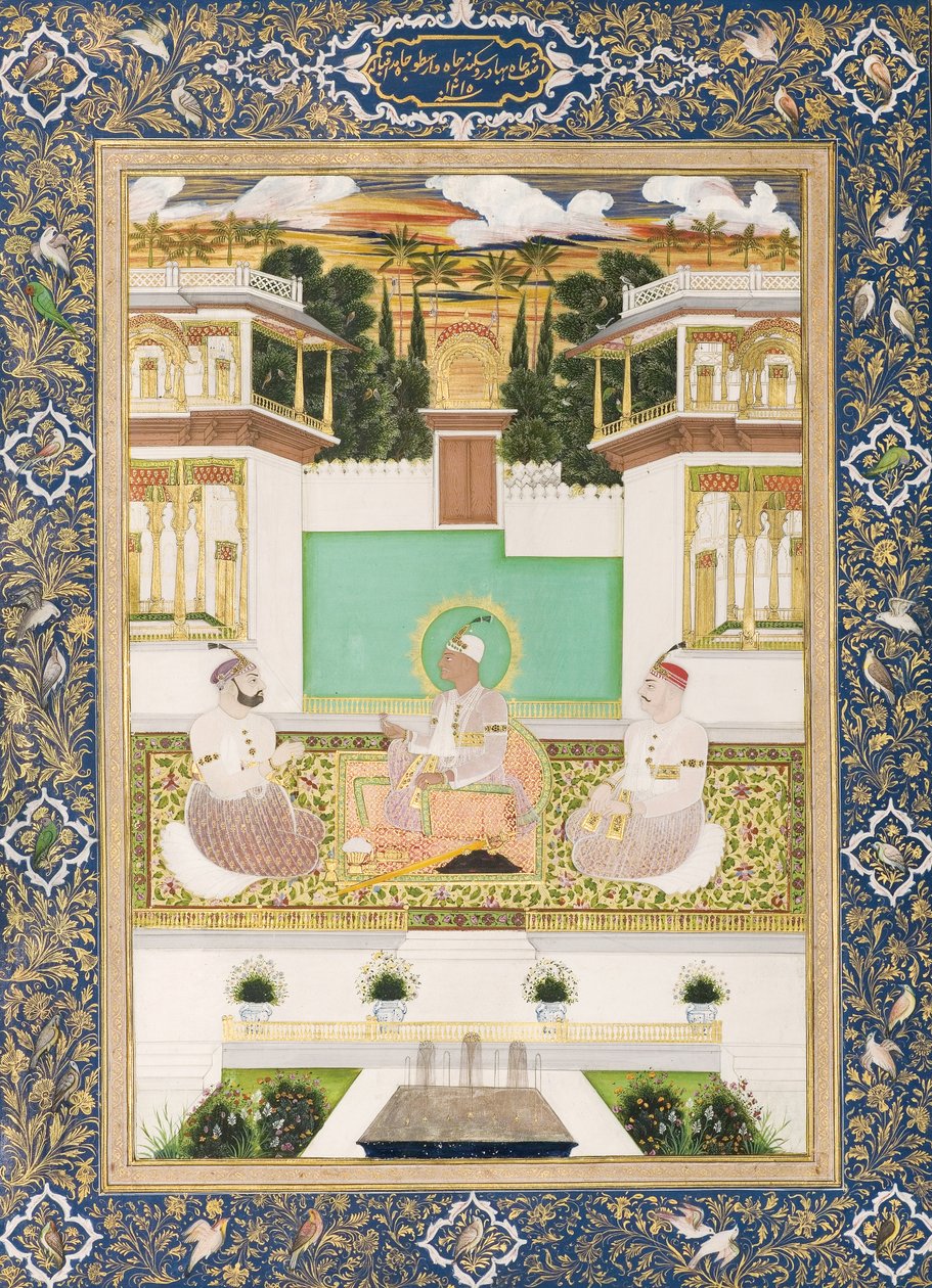 Nizam Ali Khan, Aristo Jah és Sikander Jah, 1–3 (OPQ w & Gold on Paper) alkotó: Venkatchellam