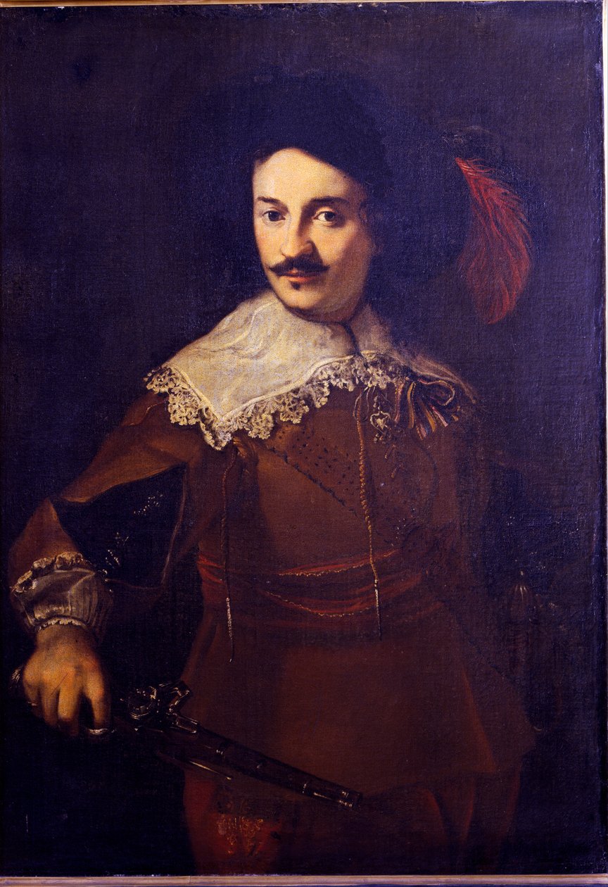 Önarckép pisztollyal, 1610 körül alkotó: Ventura di Arcangelo Salimbeni