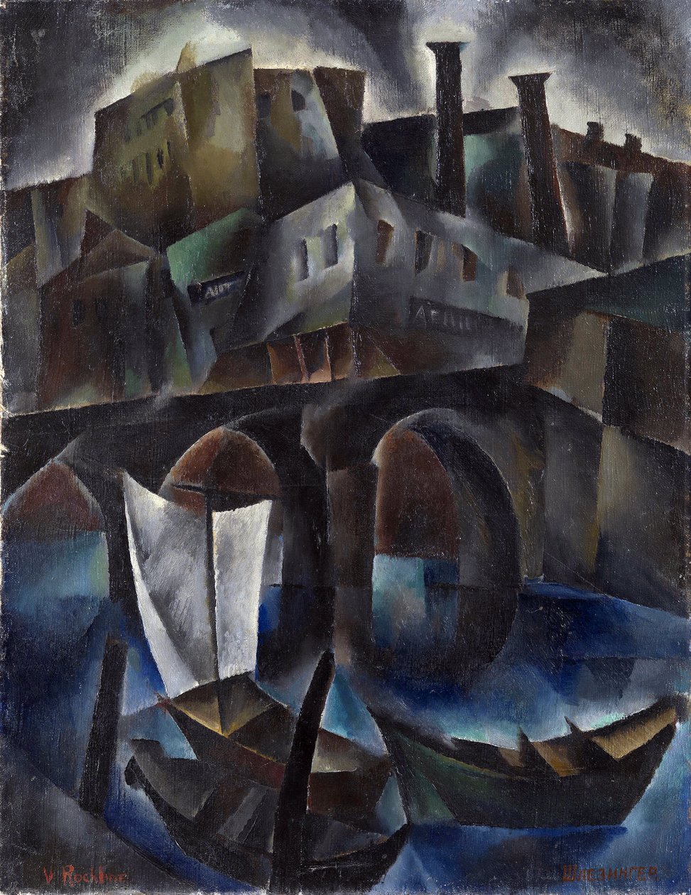 Tiflis (vagy Tbiliszi, Georgia) látképe – Vera Rockline (Rokhlina) festménye Tiflisről (1896-1934) Olaj, vászon 1919-1920 Méret: 97,5x75,5 cm Magángyűjtemény alkotó: Vera Rockline