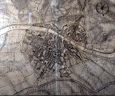Firenze térképe alkotó: Vercellini Terreni