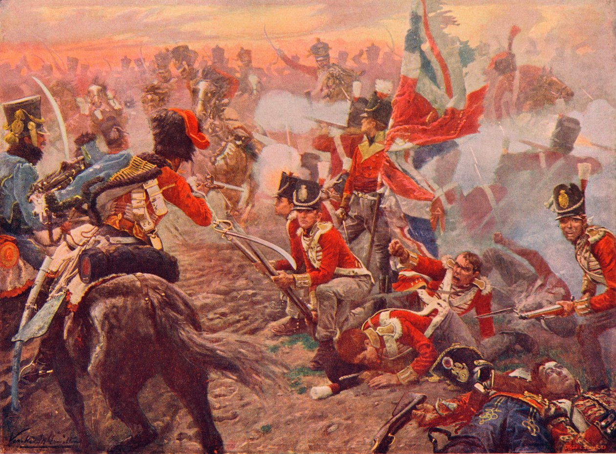 Quatre Bras-i csata, 1815-1906 alkotó: Vereker Monteith Hamilton