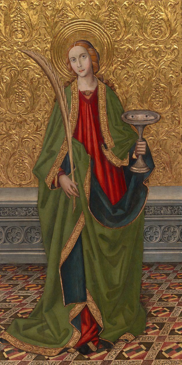 Saint Lucy, 1500 körül alkotó: Vergós Workshop