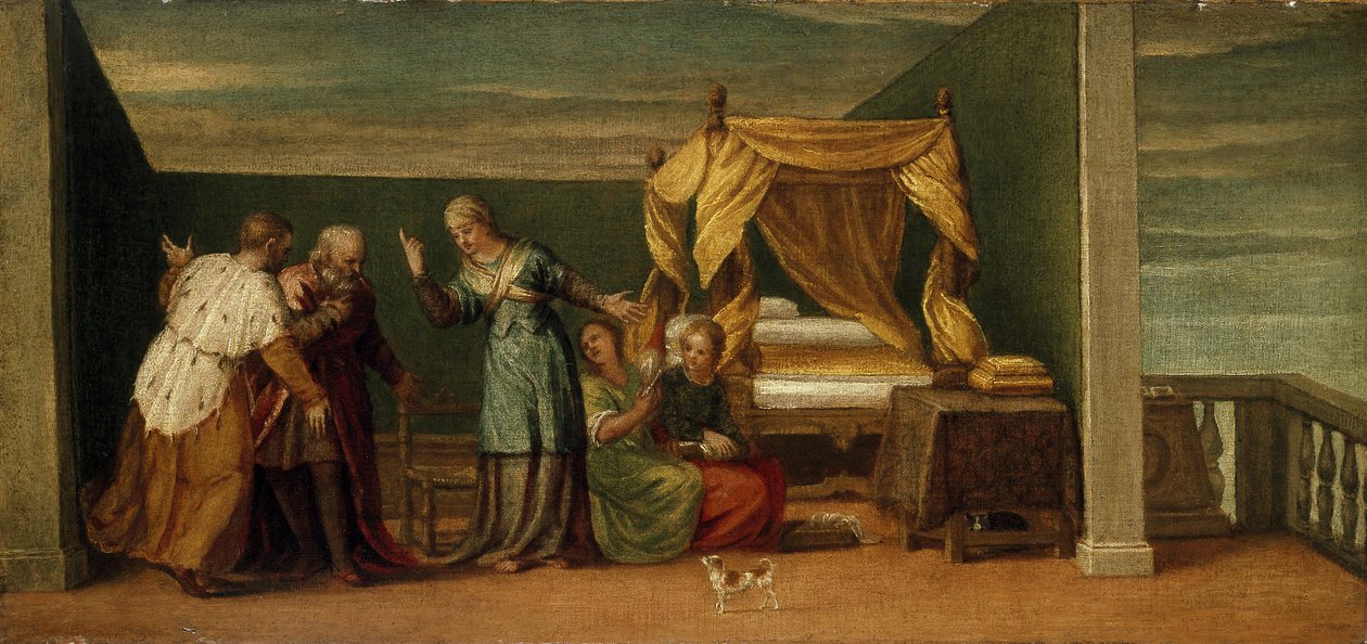 Judit Bethulia őseinek fogadása, 16. század alkotó: Paolo Veronese