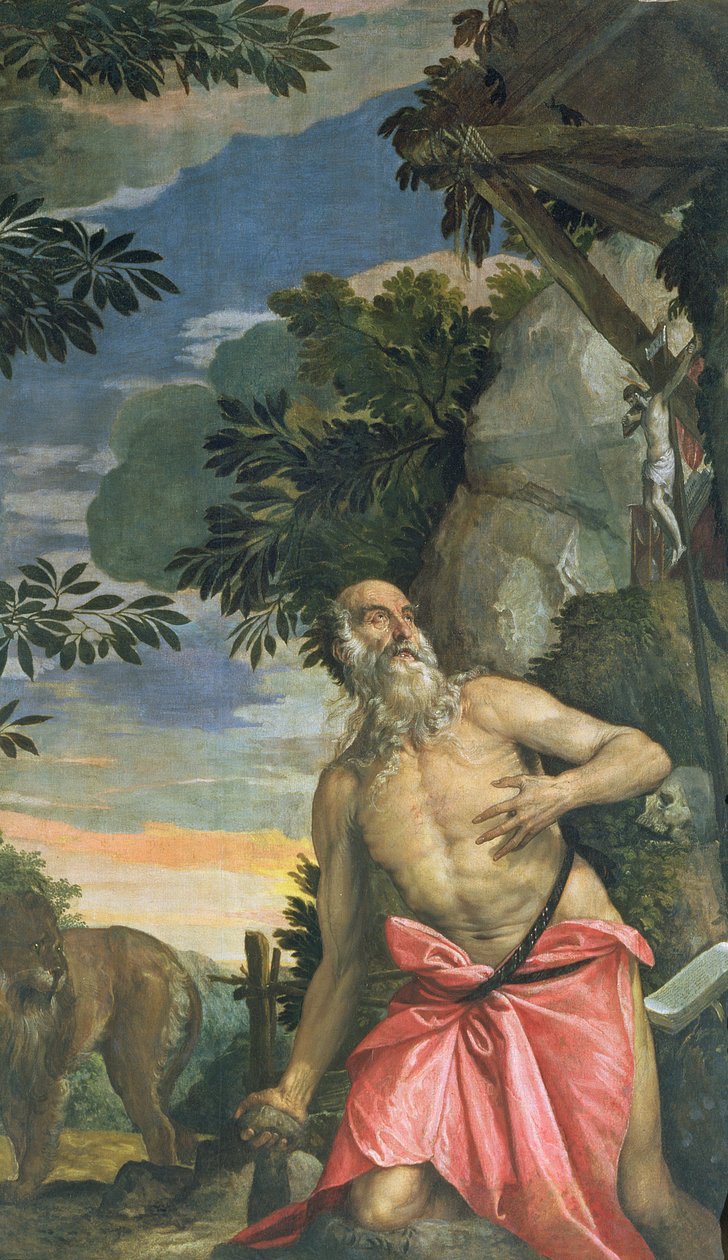 Szent Jeromos a bűnbánatban alkotó: Paolo Veronese