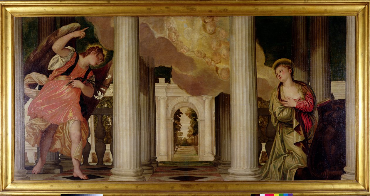 Az Angyali üdvözlet, 1551-53 körül alkotó: Paolo Veronese