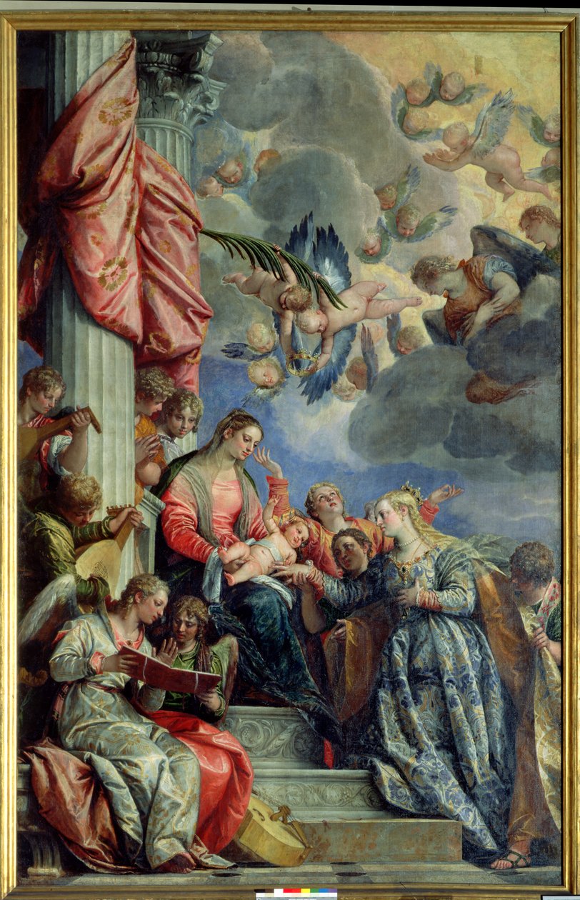 Szent Katalin misztikus házassága alkotó: Paolo Veronese