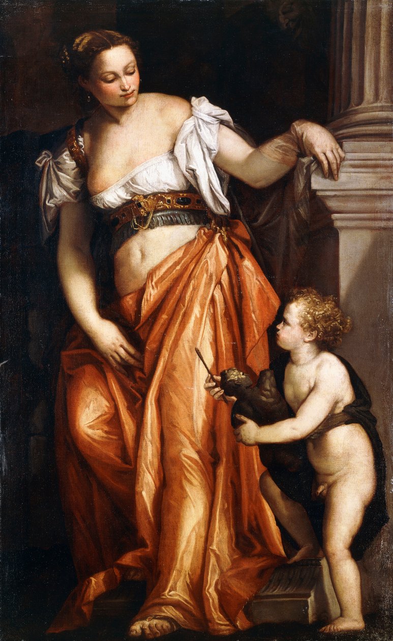 A szobrászat megszemélyesítése, 1557-59 körül alkotó: Veronese