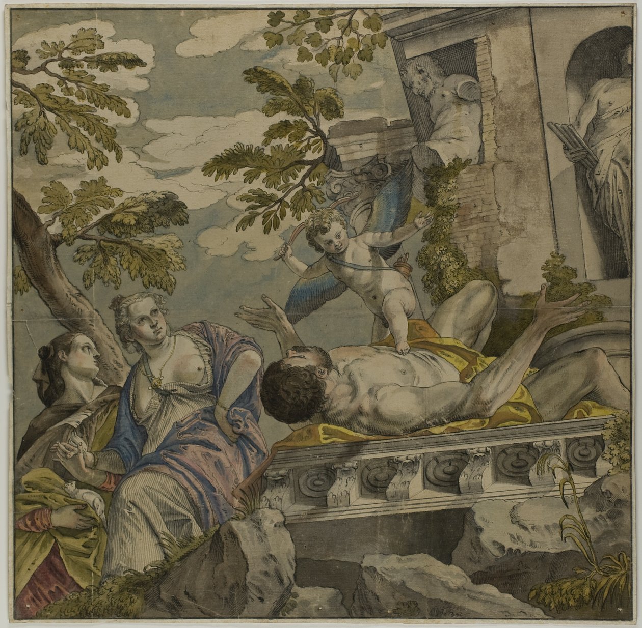 A szerelem allegóriája: Megvetés alkotó: Veronese