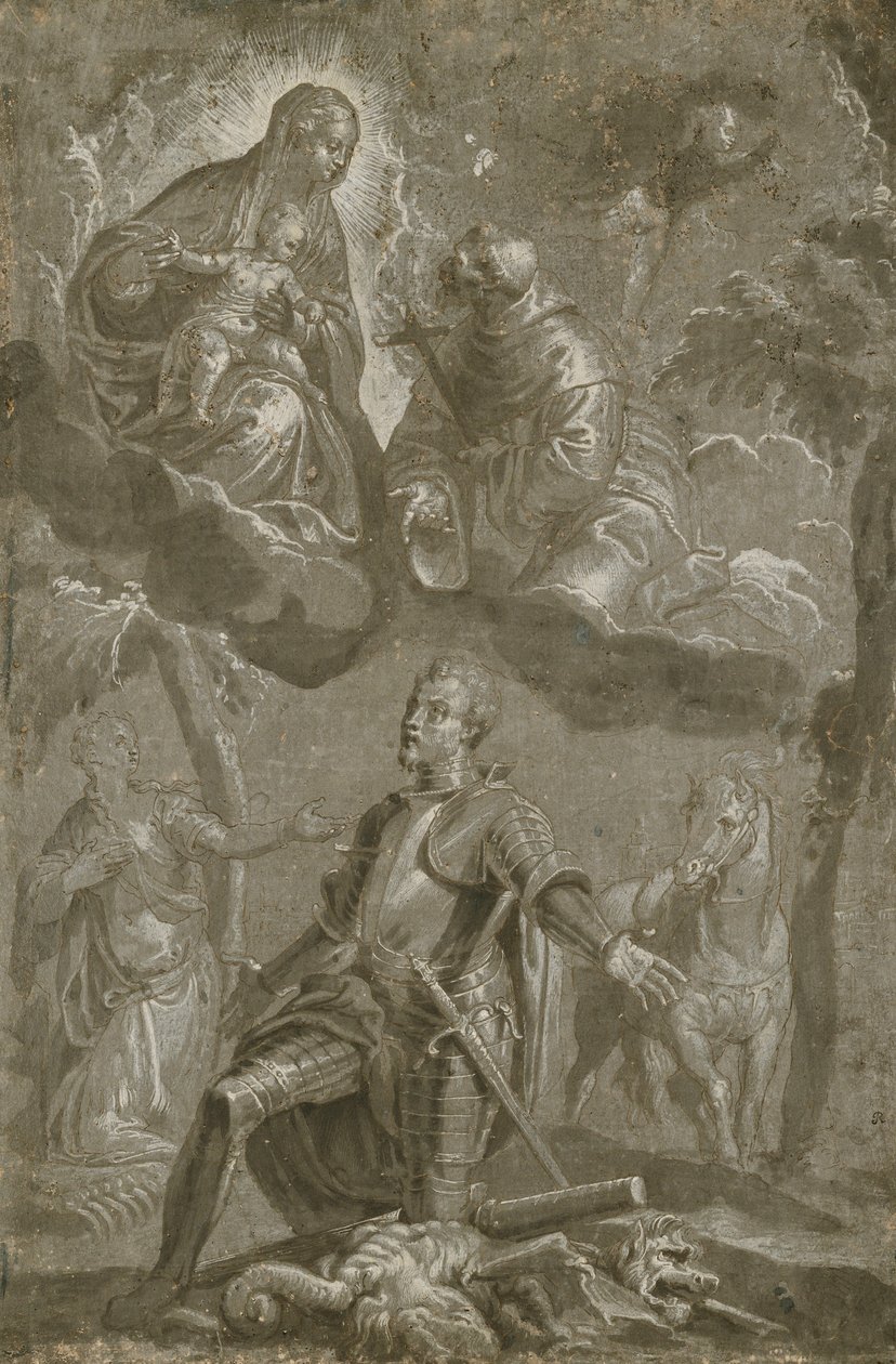 A Szűz és a Gyermek Szent Ferenccel és Szent Györggyel, alkotó: Veronese