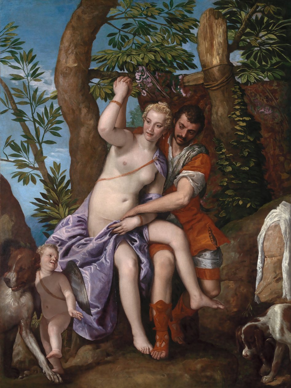 Vénusz és Adonisz, 1570-es évek alkotó: Veronese