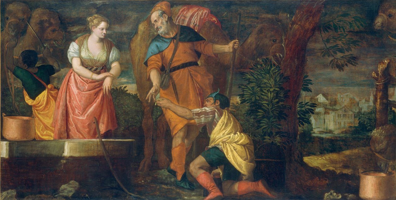 Rebecca a kútnál alkotó: Veronese and Workshop