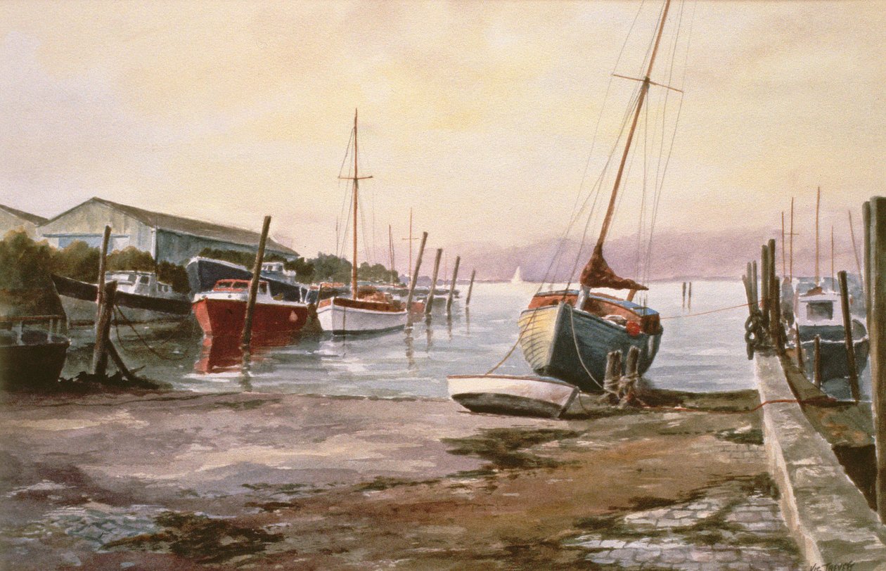 Gillingham móló a Medway-n alkotó: Vic Trevett