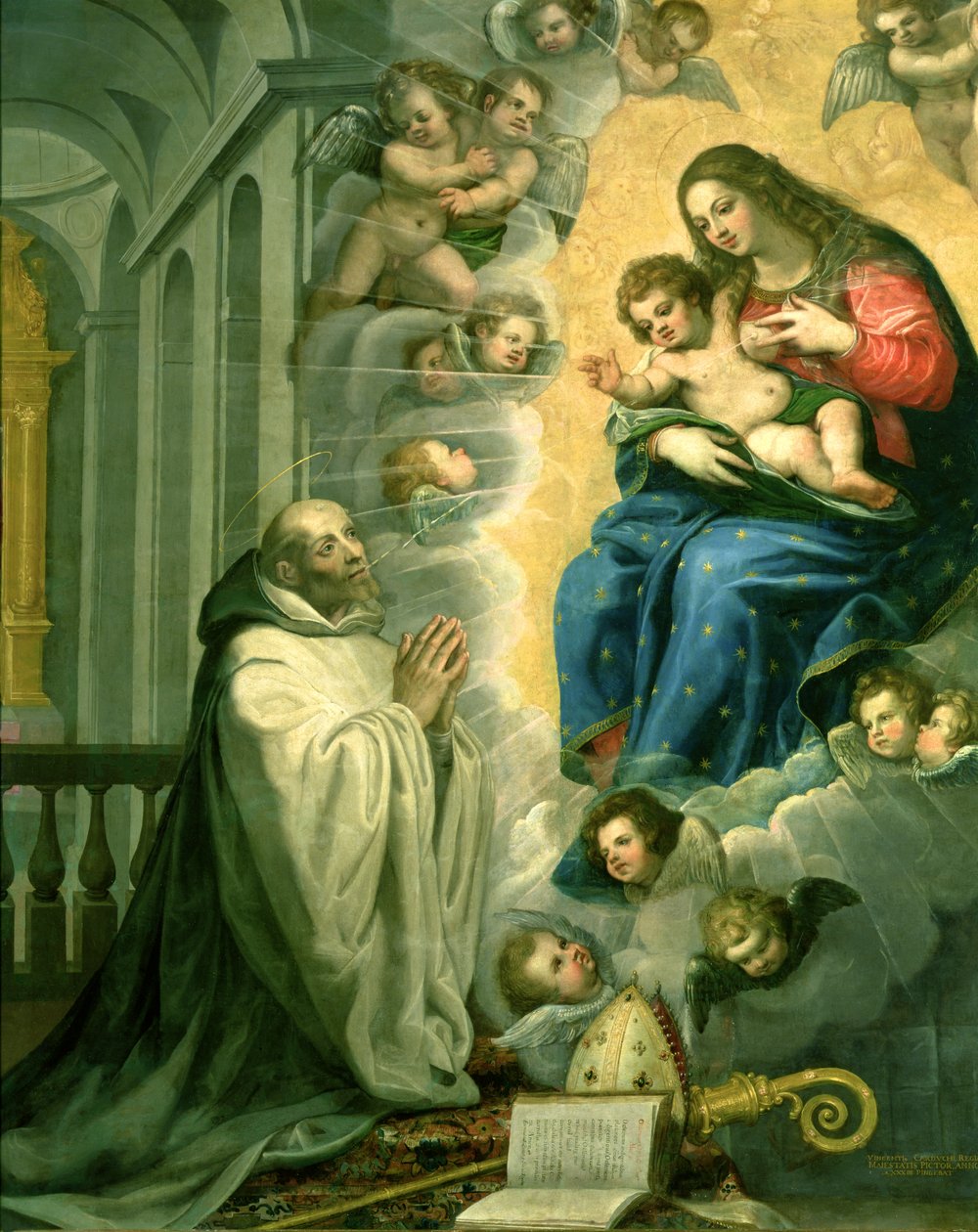 Szent Bernát látomása, 1634 alkotó: Vicente Carducho