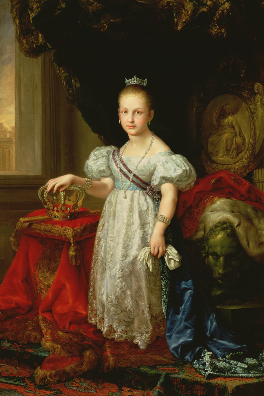 II. Izabella (1830-1904) spanyol királynő, 1838 alkotó: Vicente Lopez y Portana