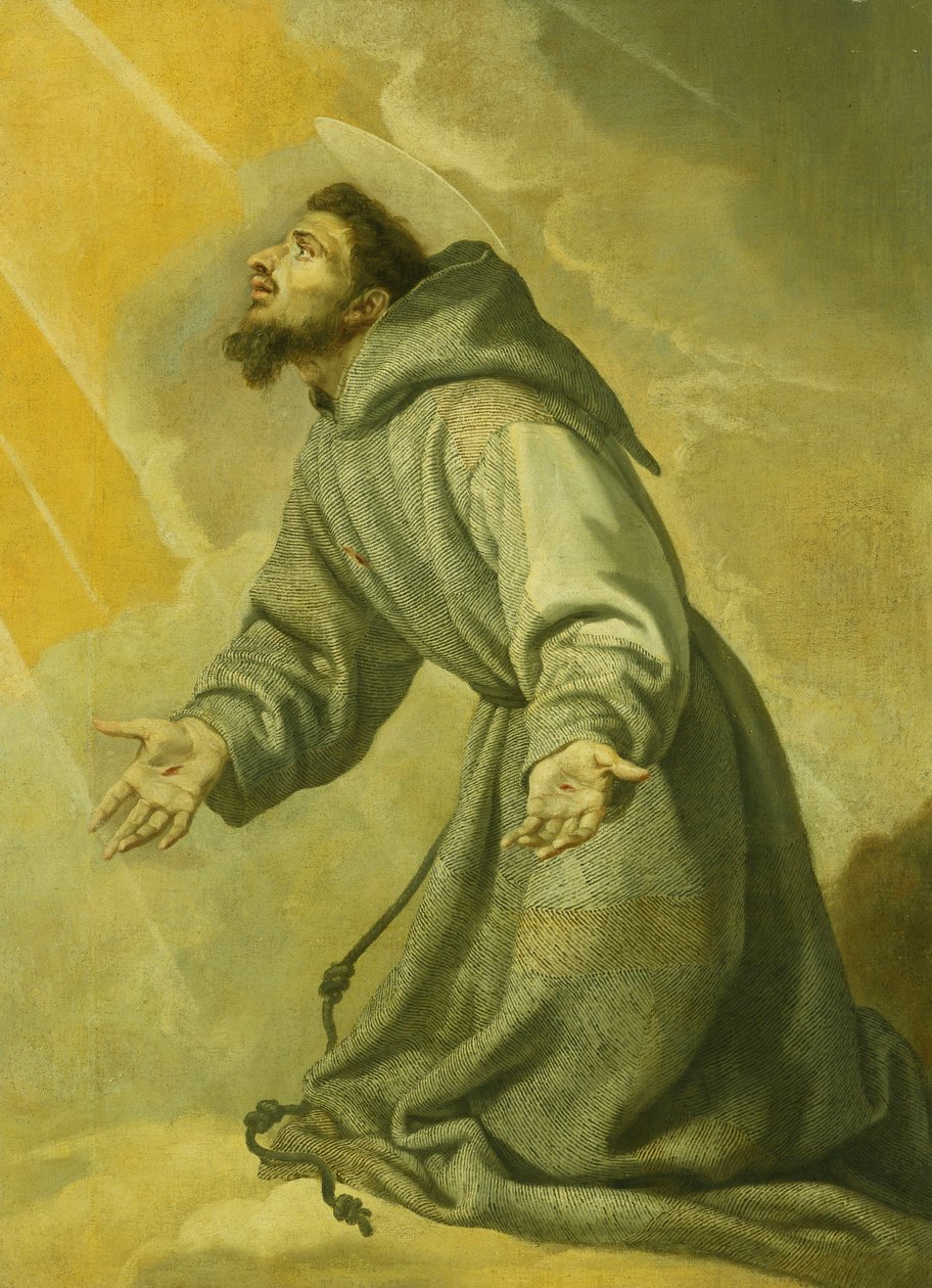 Szent Ferenc a stigmákat fogadja, alkotó: Vicente Carducho