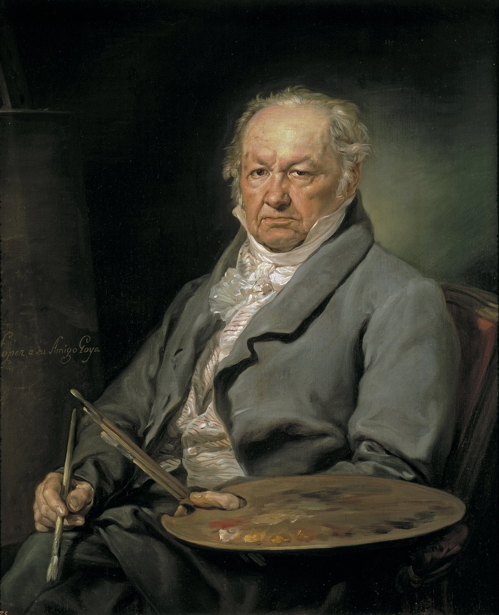 Francisco de Goya festő 1746-1828, 1826 portréja alkotó: Vicente Lopez y Portana