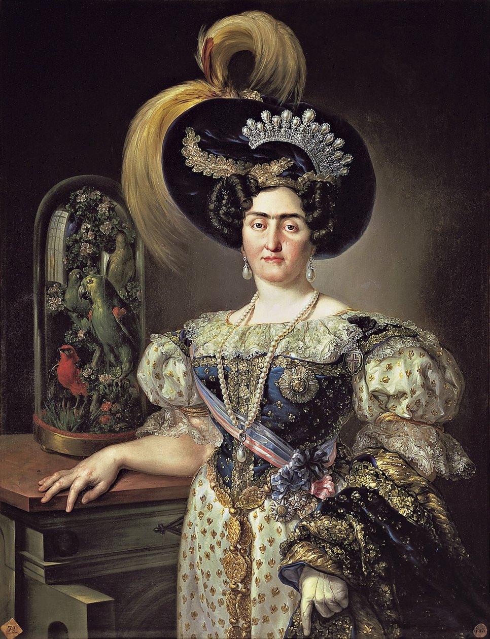 María Francisca de Braganza y Borbón portréja alkotó: Vicente López Portaña