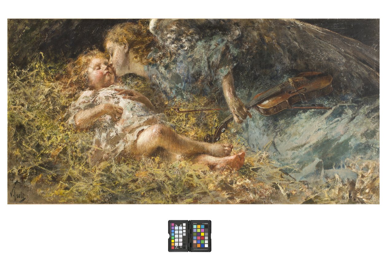 A muzsikus angyal, 1900-05 alkotó: Vicenzo Irolli