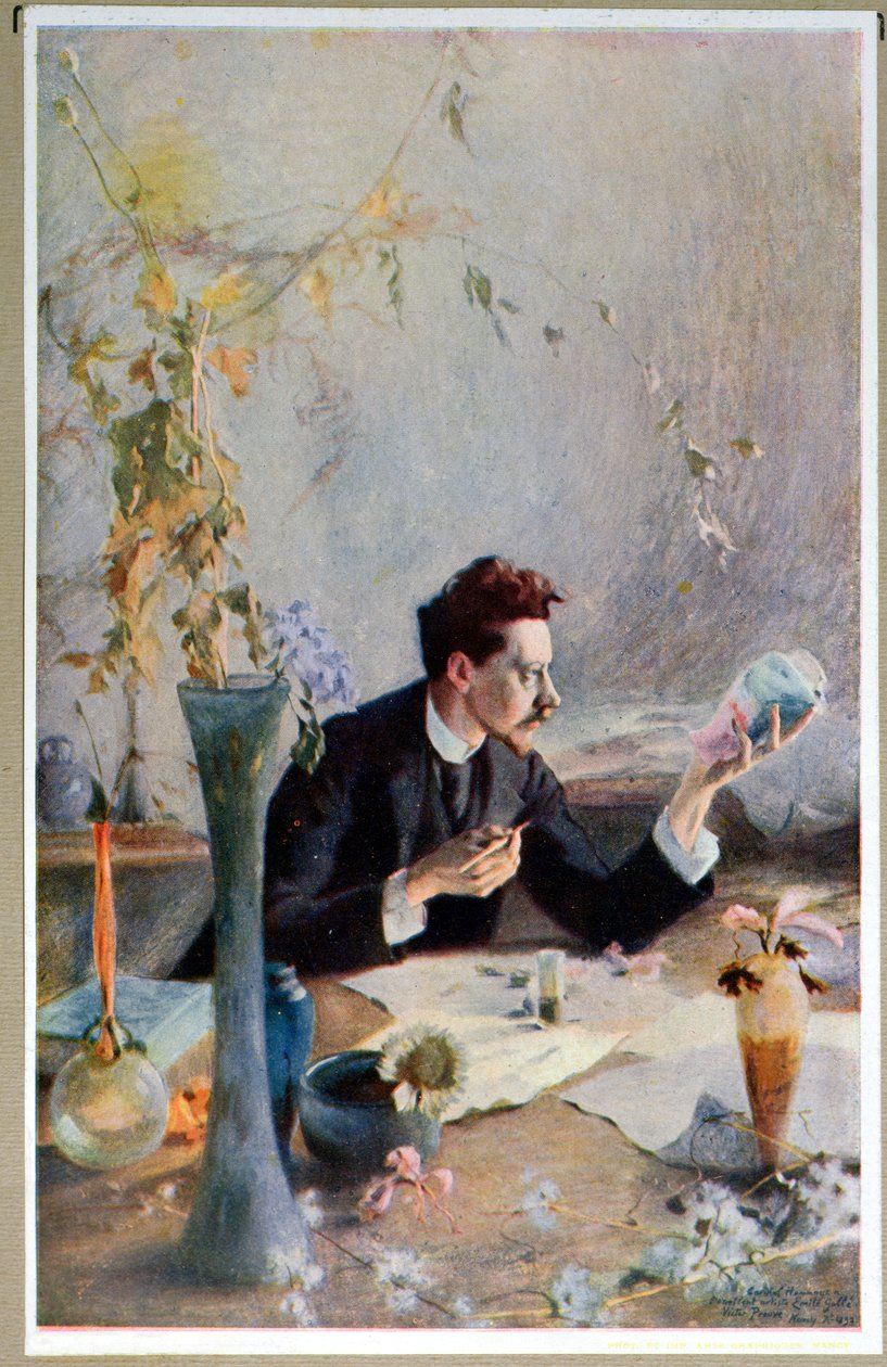 Emile Galle (1864-1904) portréja, az „Art et Industrie”, 1909 alkotó: Victor Emile Prouve