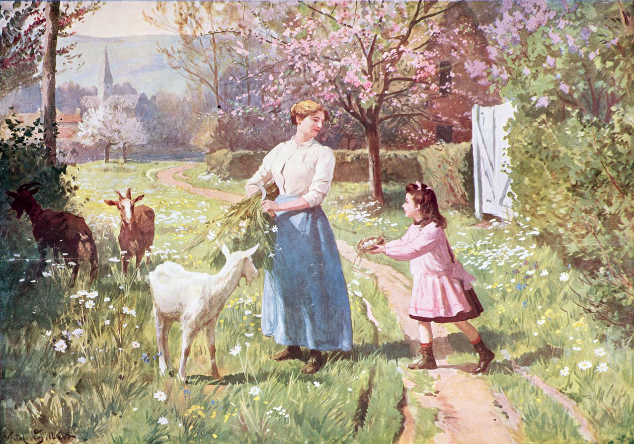 Húsvéti tojások a vidéken, 1908 alkotó: Victor Gabriel Gilbert