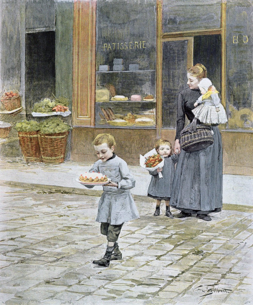 Apák napja, 1891 alkotó: Victor Gabriel Gilbert
