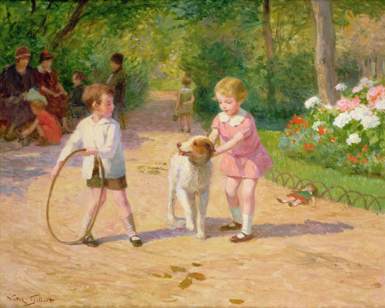 Játék a karikával alkotó: Victor Gabriel Gilbert