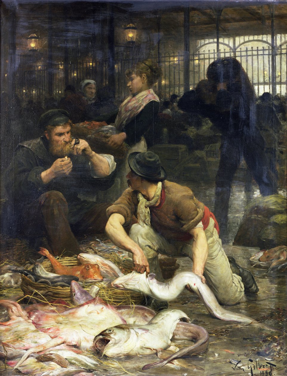 A halpiac reggelente, 1880 alkotó: Victor Gabriel Gilbert