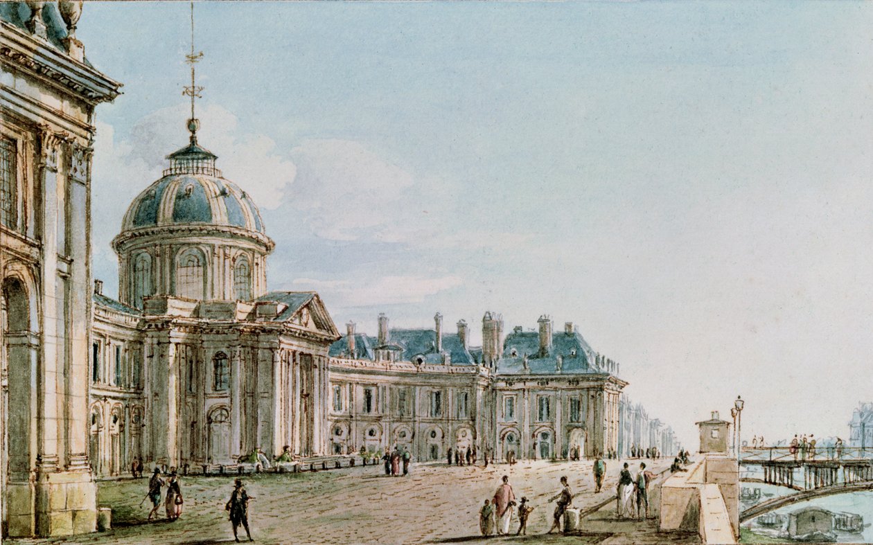 A College des Quatre Nations látképe, Párizs, 1810 körül alkotó: Victor Jean Nicolle