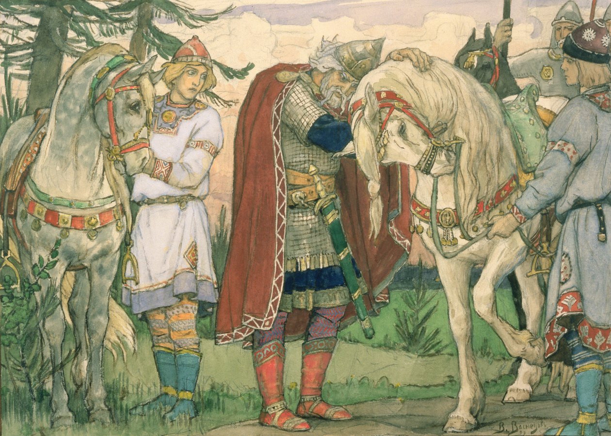 Oleg herceg dala, 1899 alkotó: Victor Mikhailovich Vasnetsov