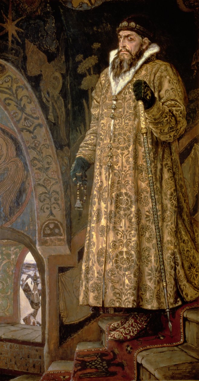 IV. Ivan cár Vasziljevics istne Terribl (1530-84) 1897 alkotó: Victor Mikhailovich Vasnetsov