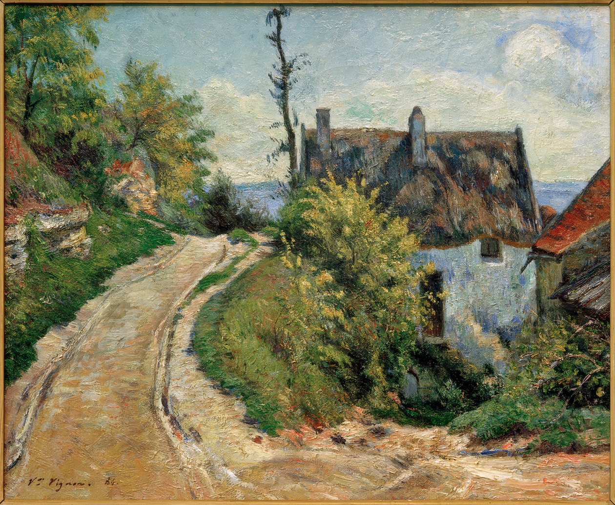 Dorfstraße alkotó: Victor Vignon