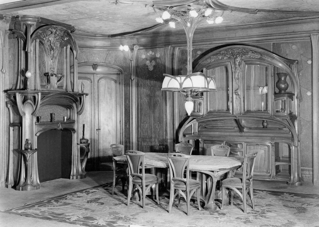 Szecessziós étkező, 1903-06 (színes fotó) alkotó: Eugene Vallin