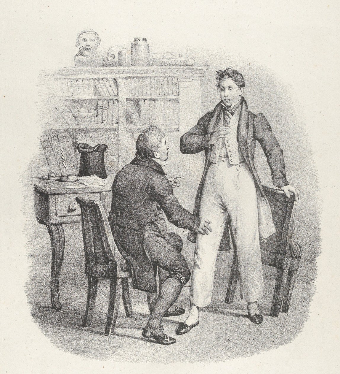 Pasas. VIII: Hogy doktor úr! Mit, doktor, 1824. alkotó: Victor Adam