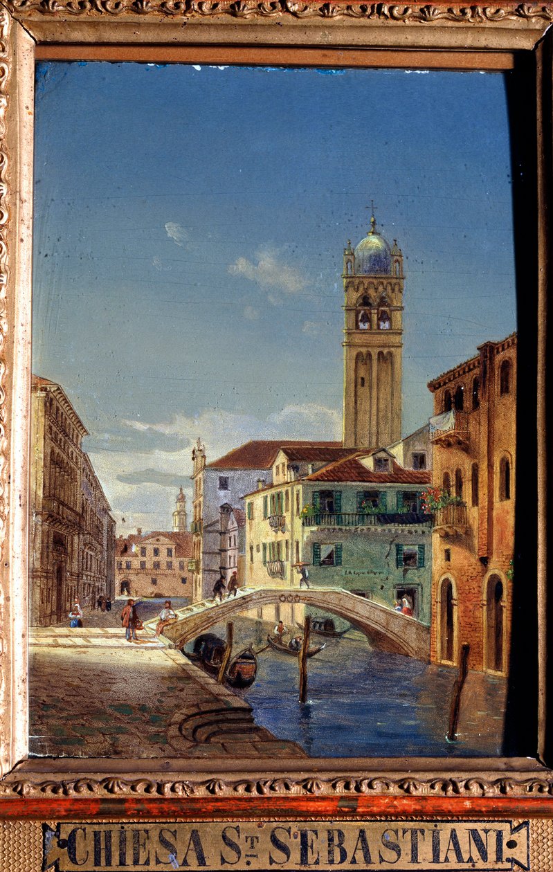 San Sebastiano temploma, 19. század. alkotó: Victor Adam
