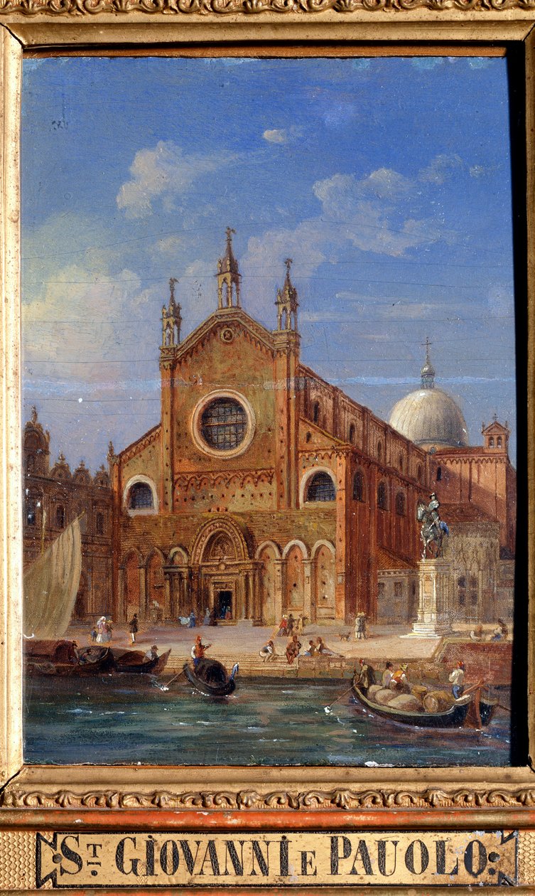 A Santi Giovanni e Paolo San Zanipolo templom, 19. század alkotó: Victor Adam