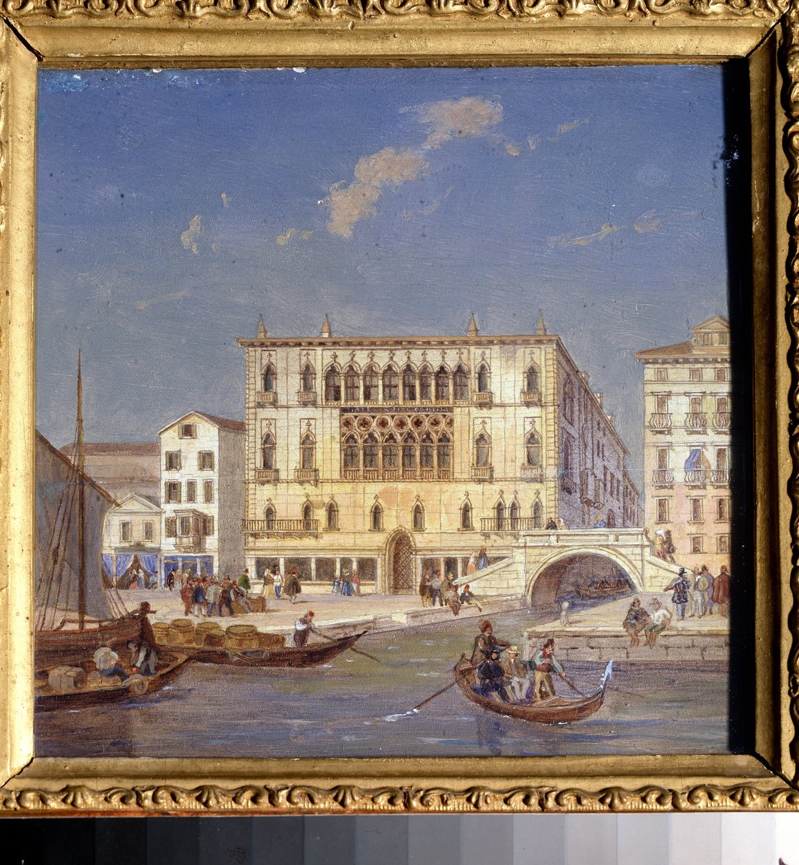 ""Vue de Venise: le palais Bernardo"" (Velence látképe. A Palazzo Bernardo) Jean-Victor (Jean Victor) Vincent Adam festménye (1801-1867) 19. századi Állami Művészeti Múzeum, Tula, Oroszország alkotó: Victor Adam