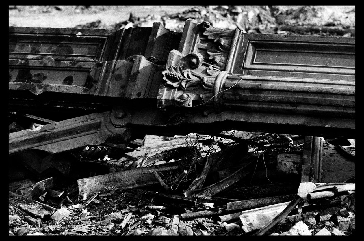 A párizsi központi piac lebontása, 1971 augusztusában (f/w fotó) alkotó: Victor Baltard