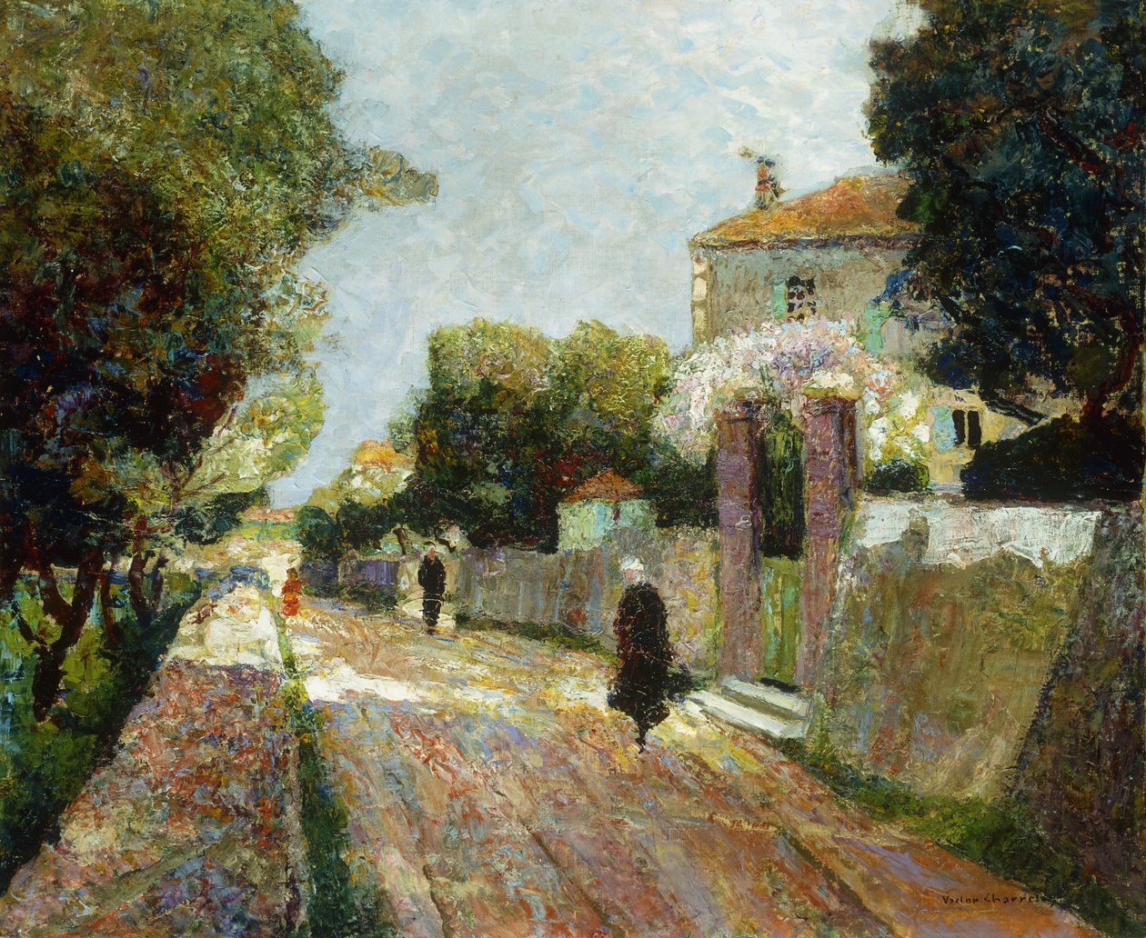 Sunny Village Street; Sunny Village Street alkotó: Victor Charreton