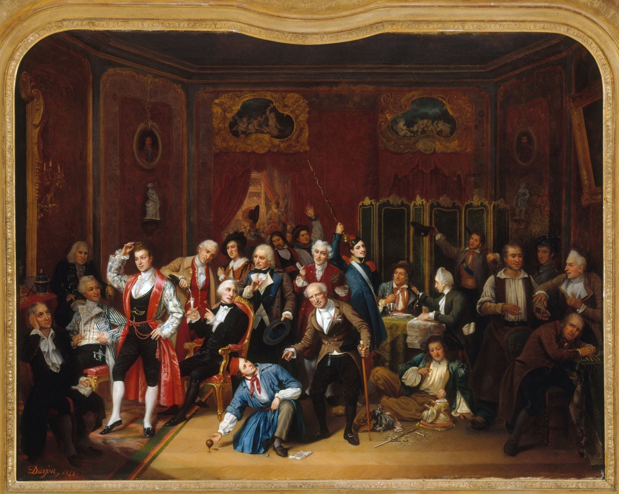 Hugues Bouffé (1800-1888) színész, főszerepeinek jelmezében, a Théâtre des Variétés öltözőjében alkotó: Victor Darjou